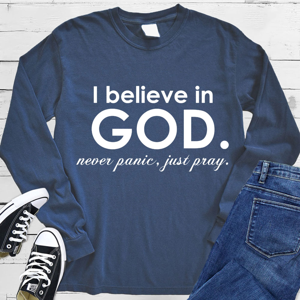 I Believe in God Long Sleeve Tee