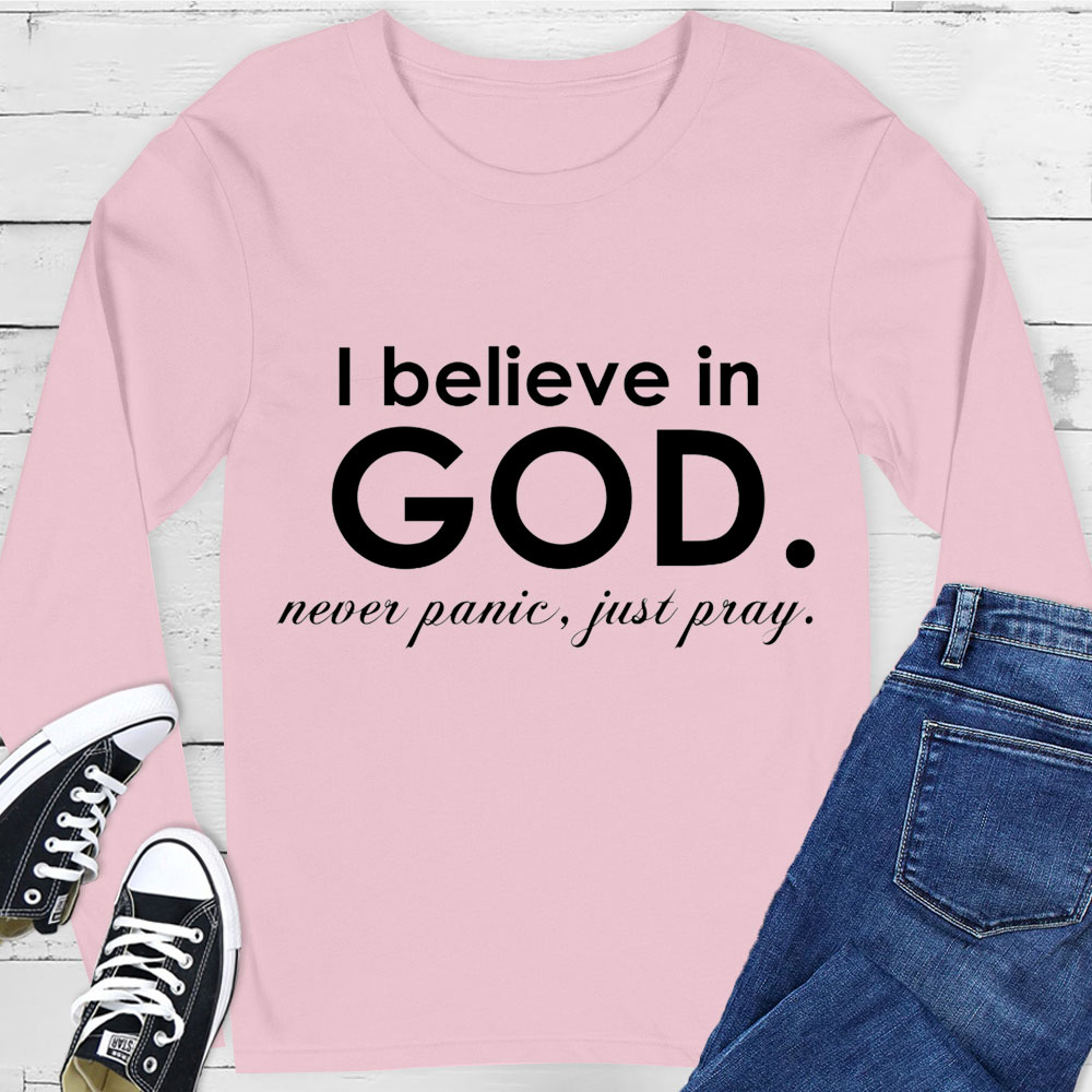 I Believe in God Long Sleeve Tee