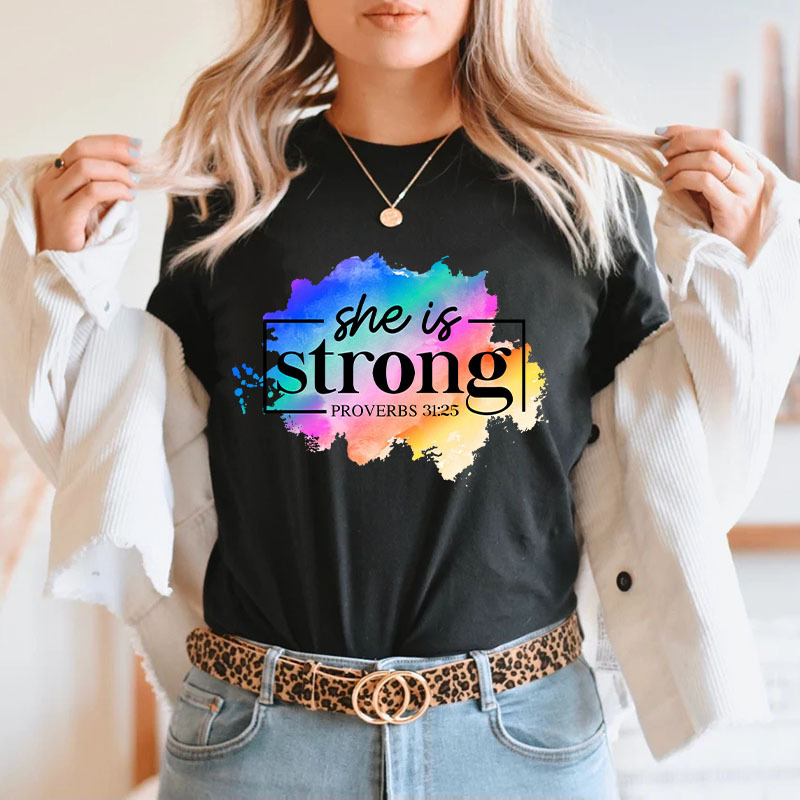 She is Strong Christian T-Shirt