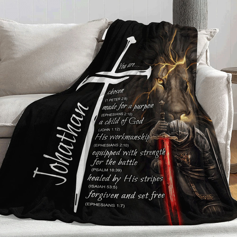 Personalized Christian Throw Blanket