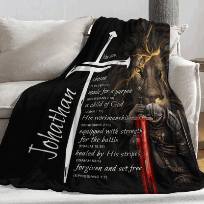 Personalized Christian Throw Blanket