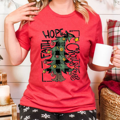 Faith Hope Christmas Shirt