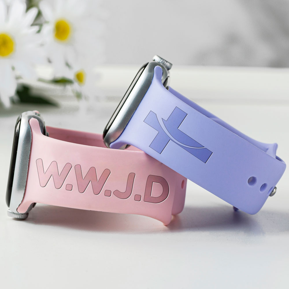 WWJD Engraved Watch Band