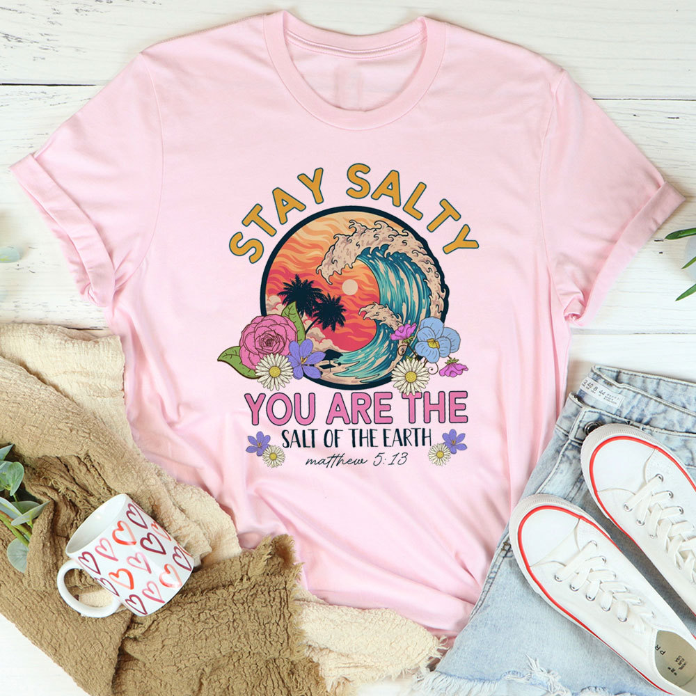 Stay Salty Bible Verse Christian Beach T-Shirt