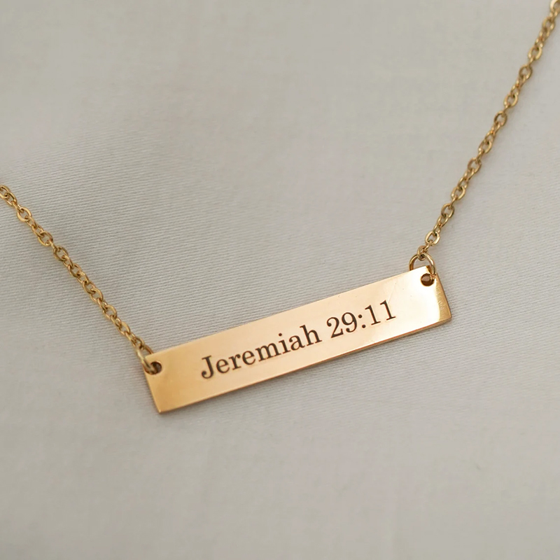 Personalized Bible Verse Necklace 