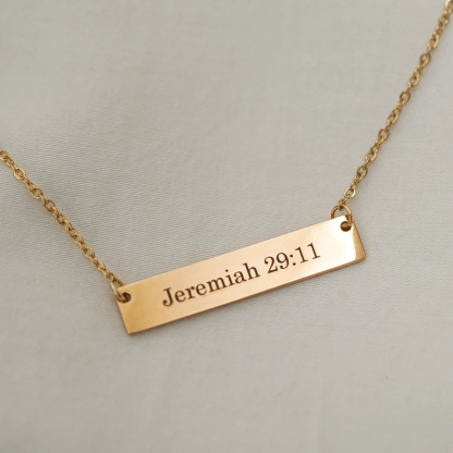 Personalized Bible Verse Necklace 