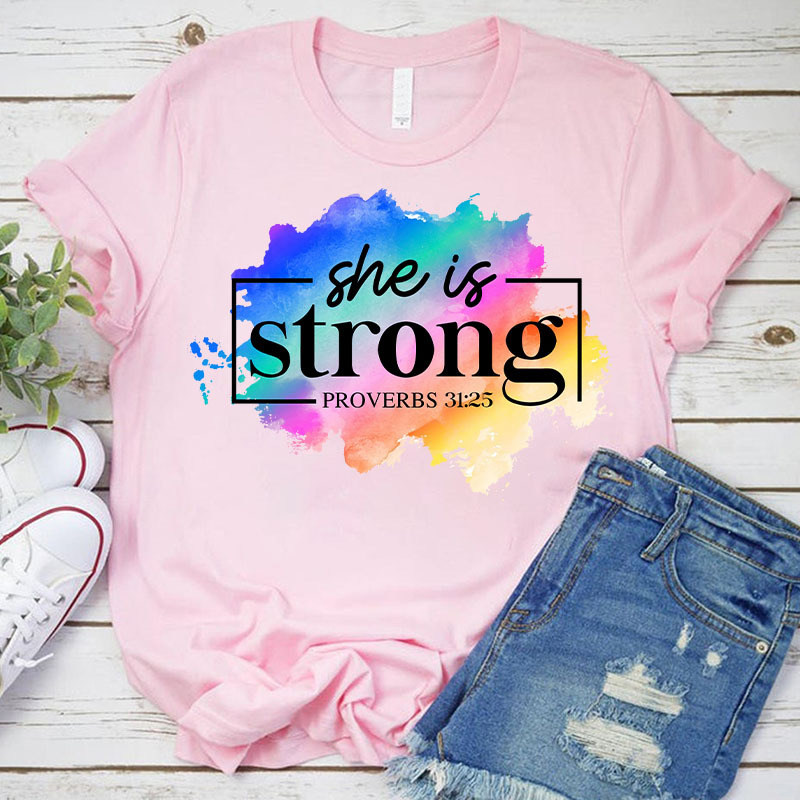 She is Strong Christian T-Shirt