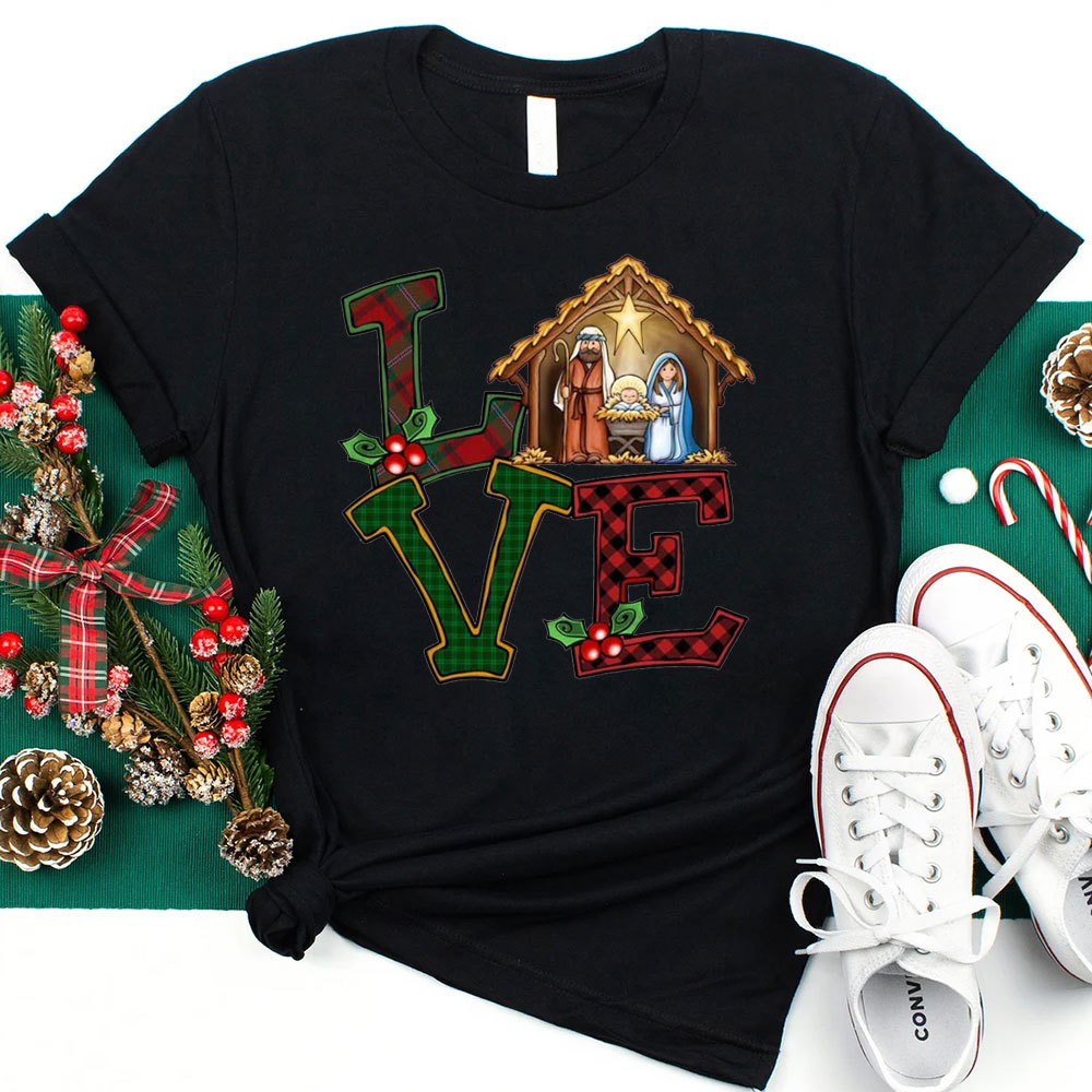 Christmas Love Nativity T-Shirt