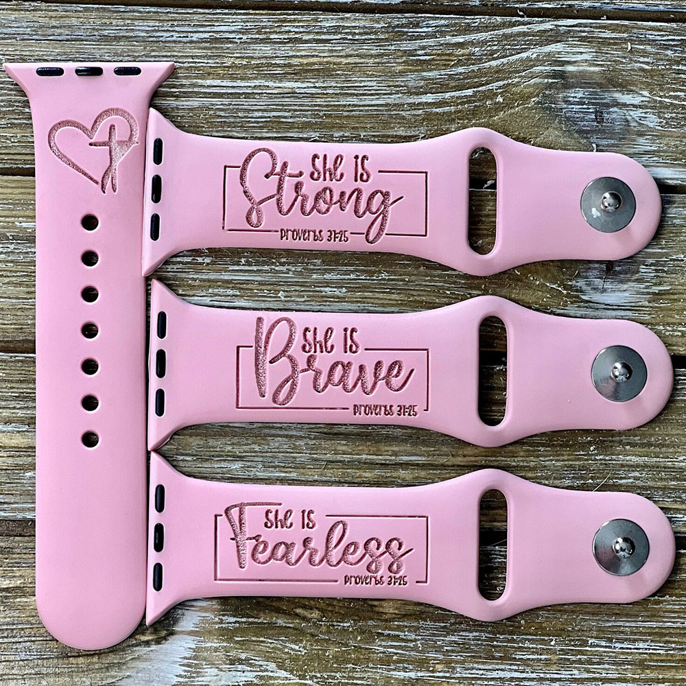 She Is Fearless Proverbs Christian Sayings Watch Band