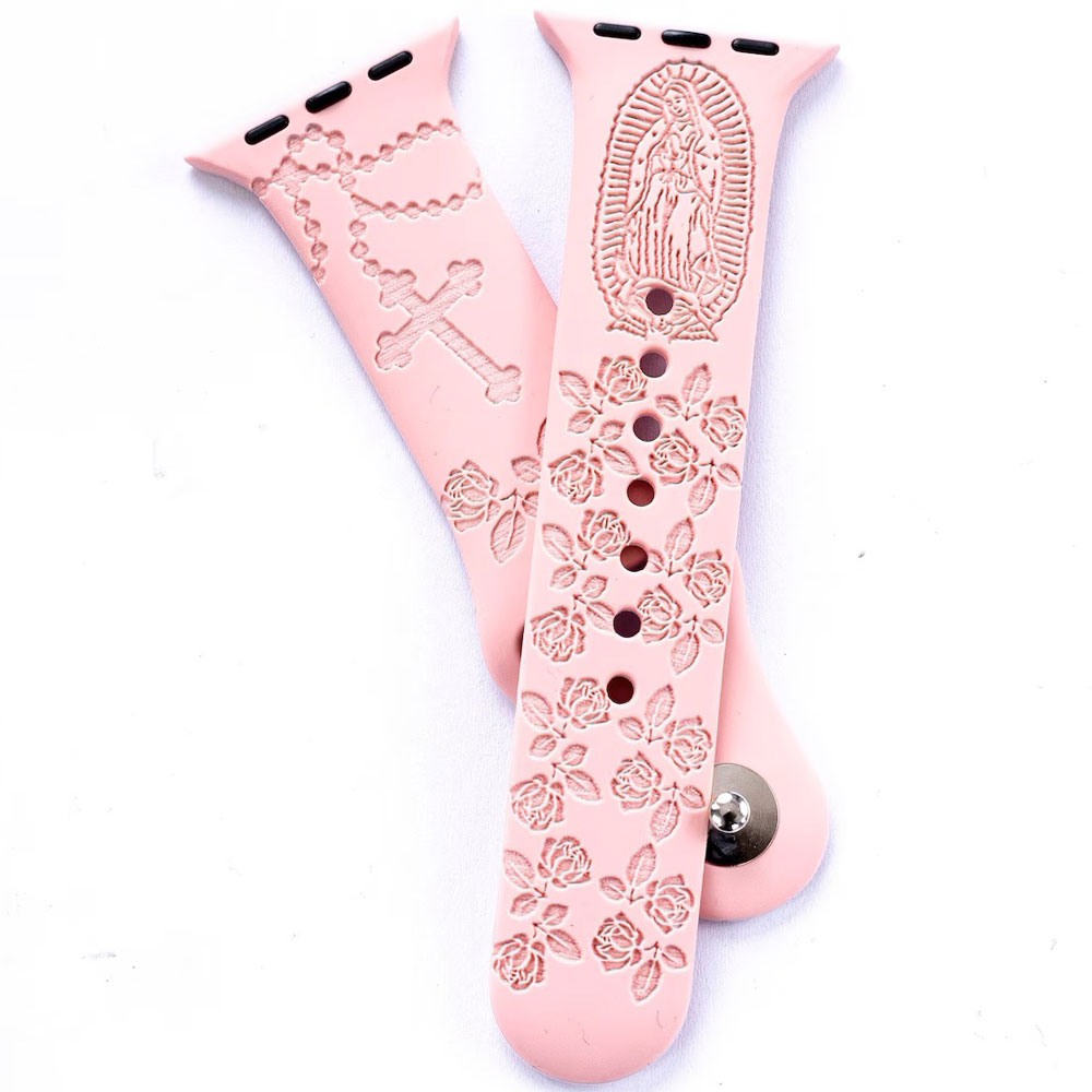 Virgin Mary With Cross Watch Band