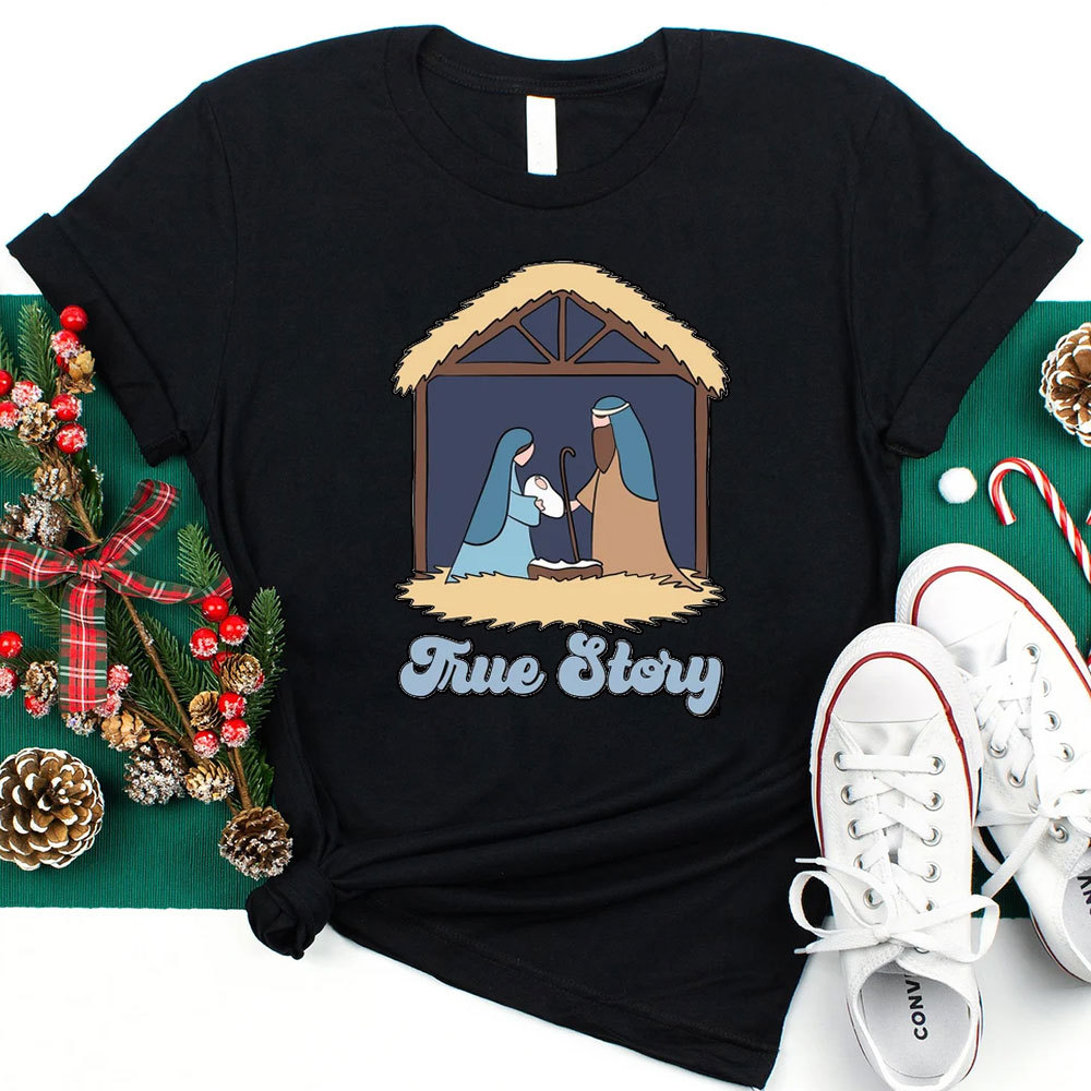 A Thrill of Hope Nativity Christmas T-Shirt