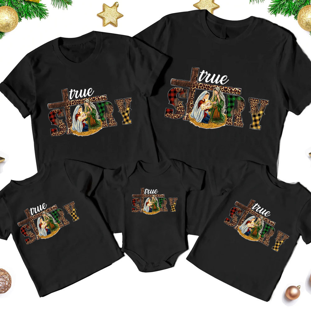 True Story Holy Christmas Family Matching Shirts