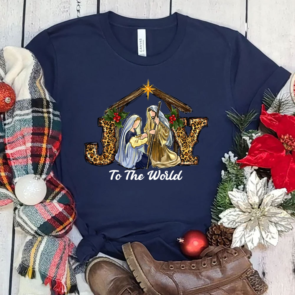 Joy to the World Baby Jesus Christmas T-Shirt