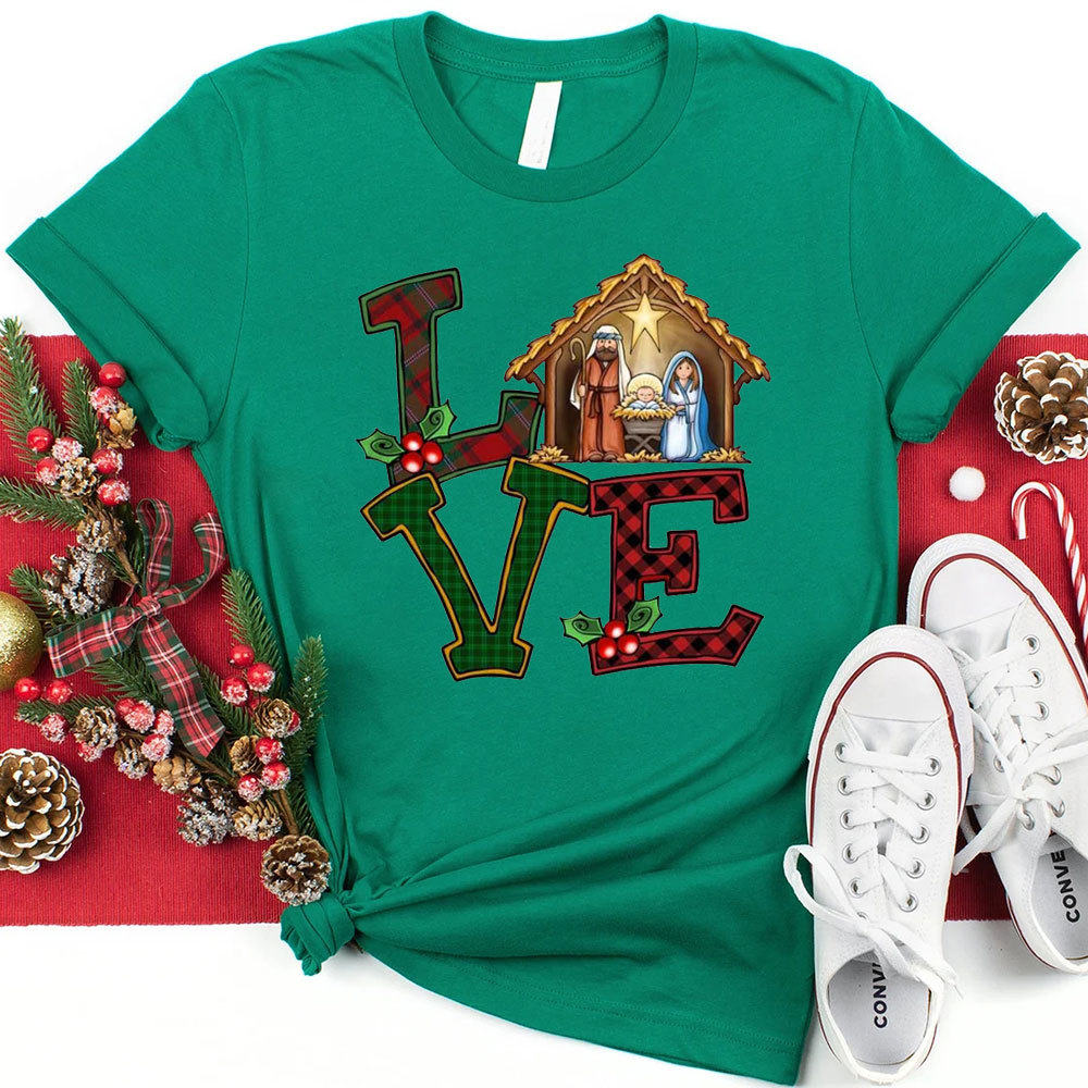 Christmas Love Nativity T-Shirt