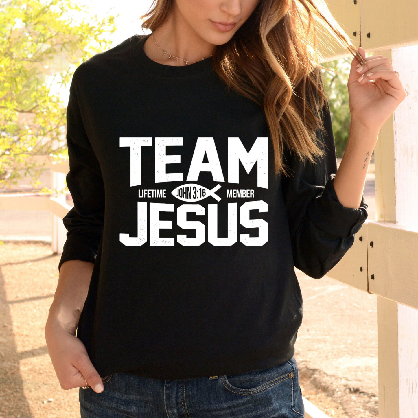 Team Jesus Lifetime Member Long Sleeve Tee