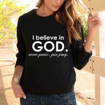 I Believe in God Long Sleeve Tee