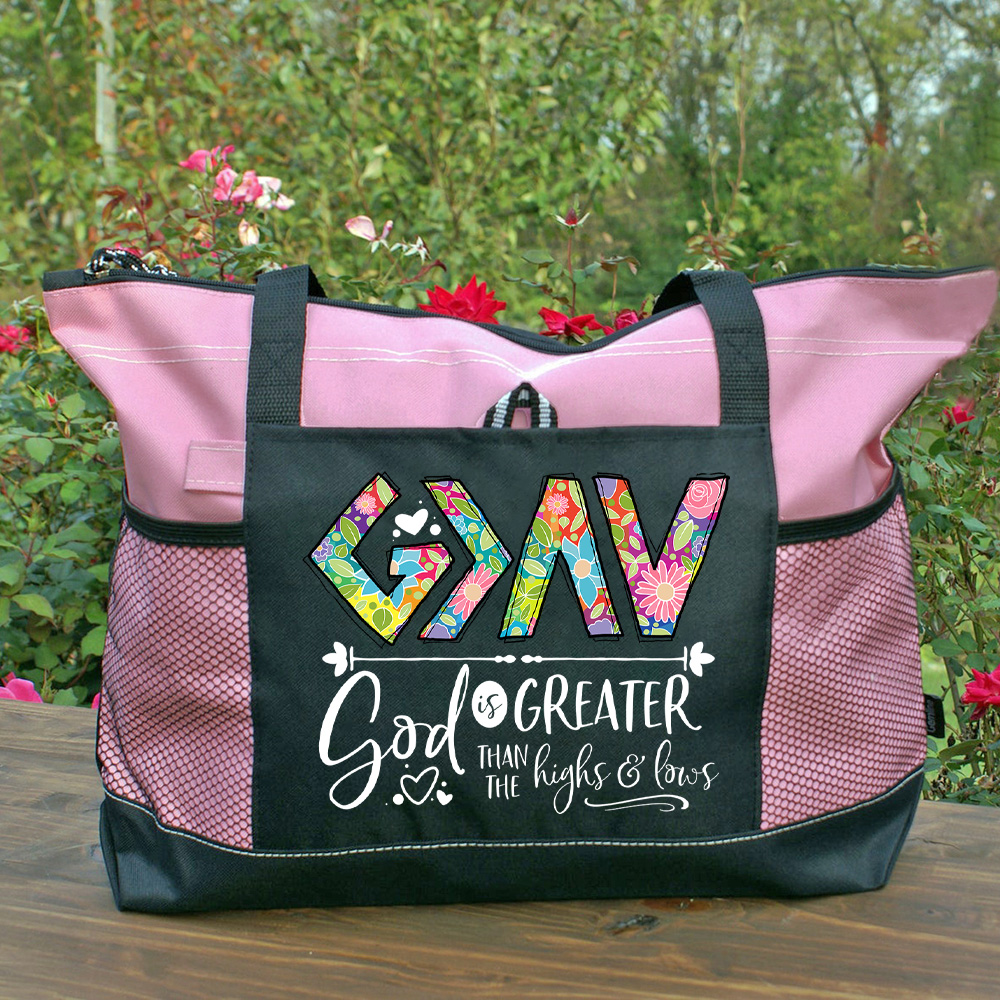 God Is Greater Christian Tote Bag