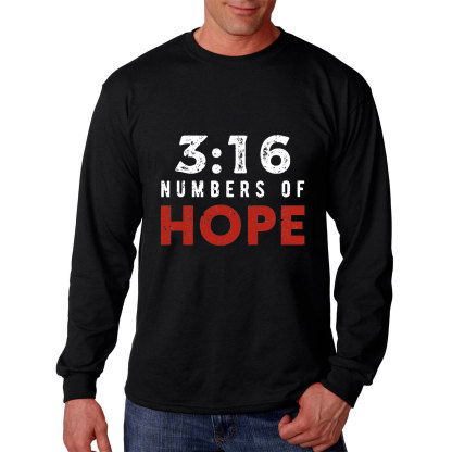 John 3:16 Numbers of Hope Long Sleeve Tee