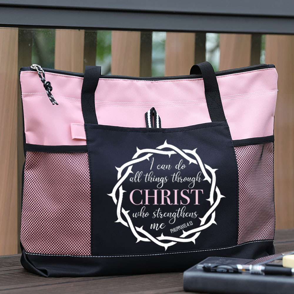 I Can Do All Things Bible Verse Tote Bag