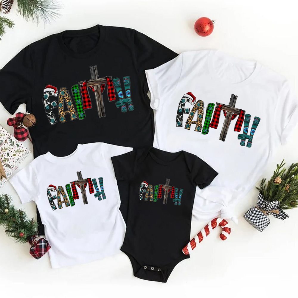 Faith Christmas Family Matching Shirts