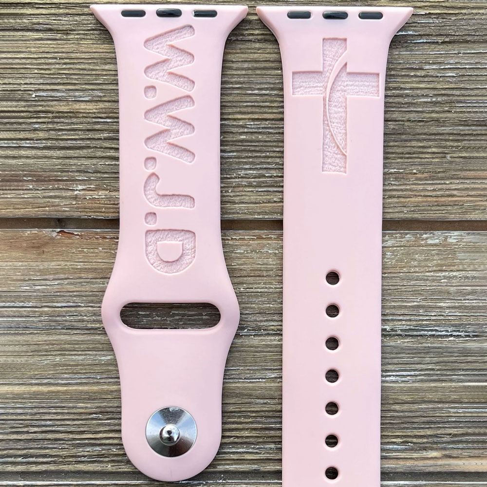 WWJD Engraved Watch Band