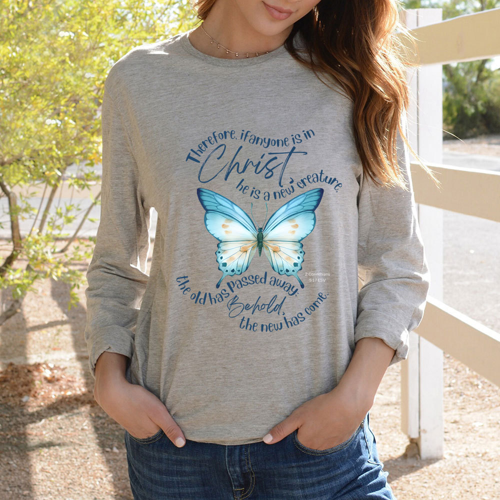 2 Corinthians 517 Bible Verse Long Sleeve Shirt