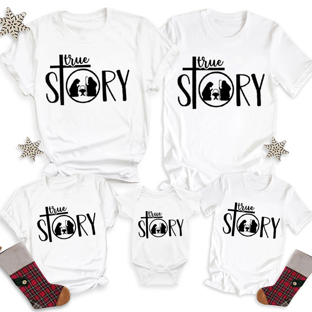 True Story Christmas Family Matching Shirts