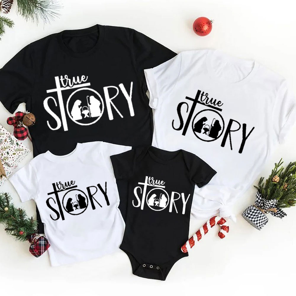True Story Christmas Family Matching Shirts
