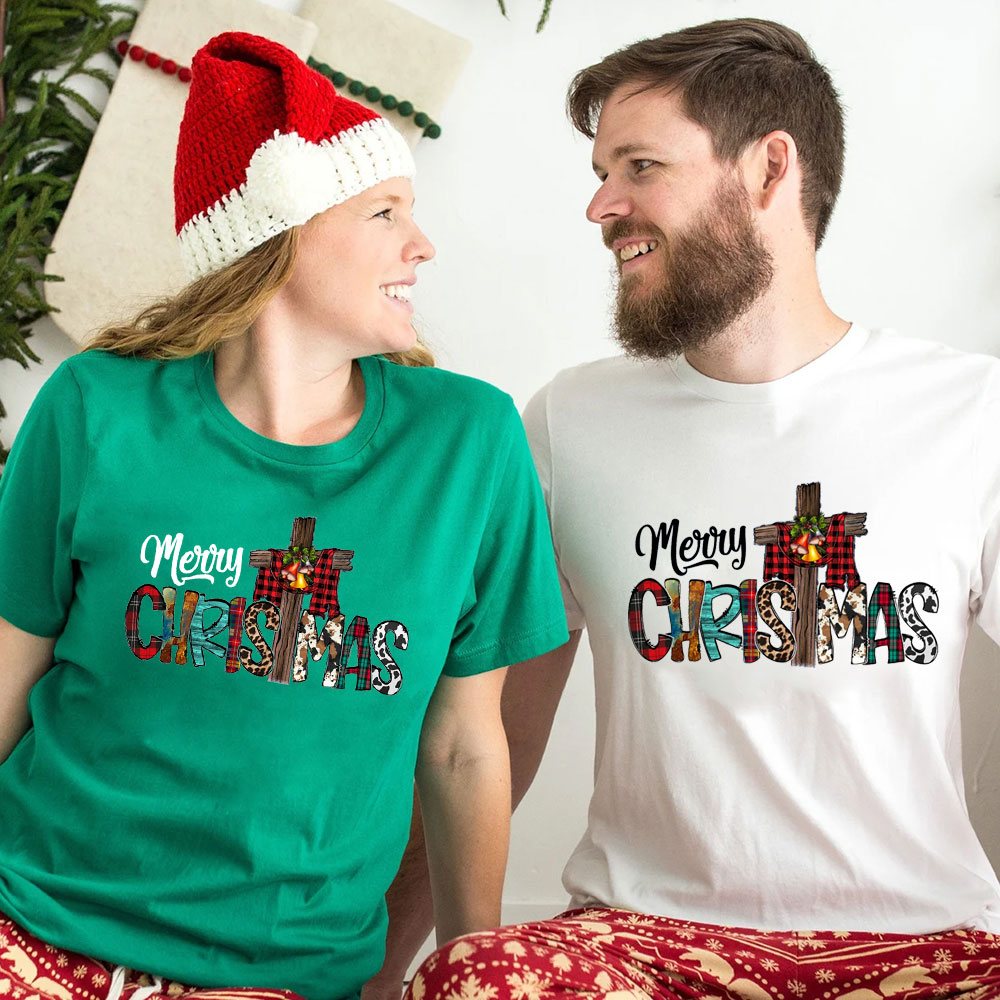 Merry Christ Mas Christian Christmas Tee