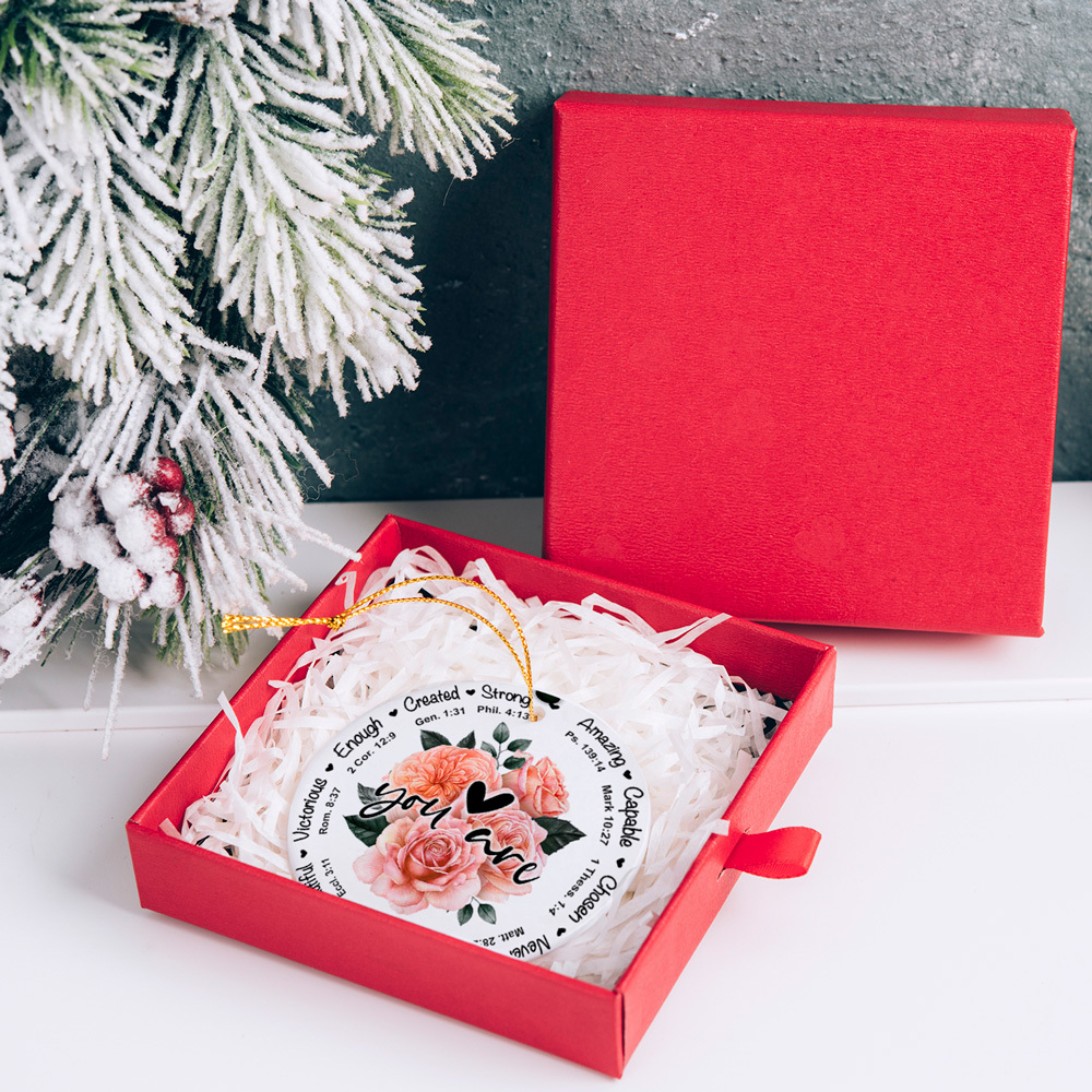 God Say You Are Bible Scripture Christmas Ornaments
