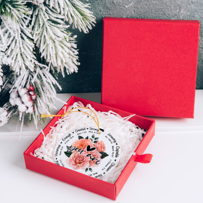 God Say You Are Bible Scripture Christmas Ornaments