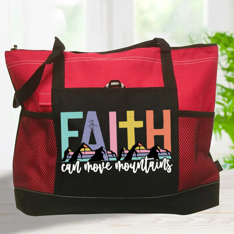 Faith Can Move Mountains Tote Bag