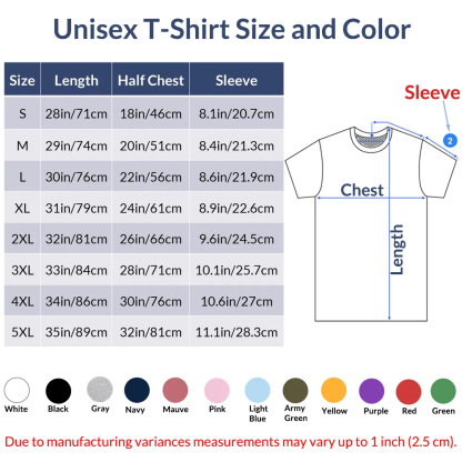 Sample T-Shirt All Color