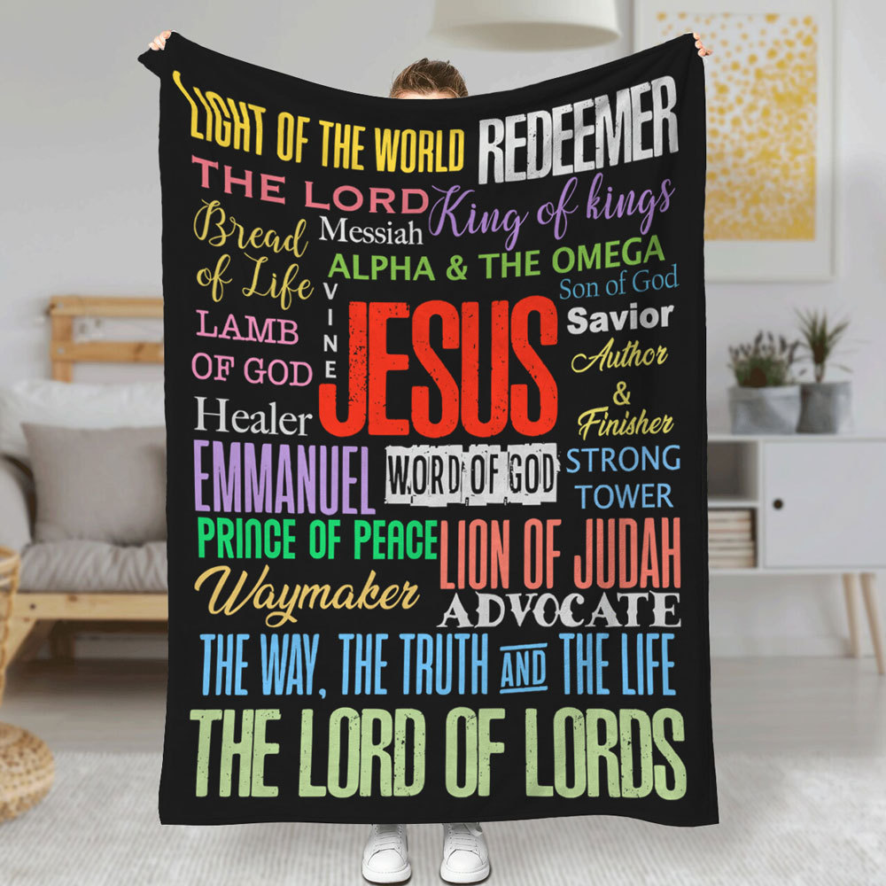 Names of Jesus Fleece Blanket