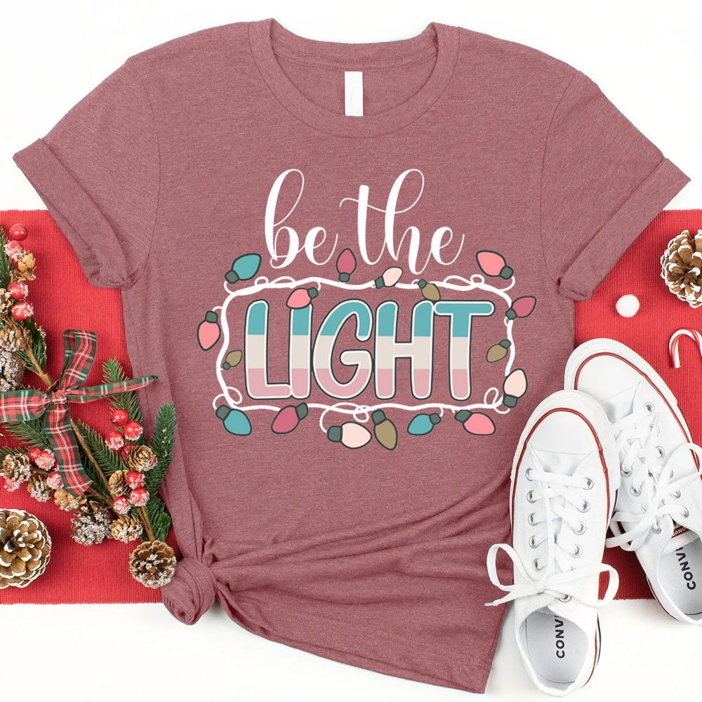 Be The Light Religious Christmas Tee