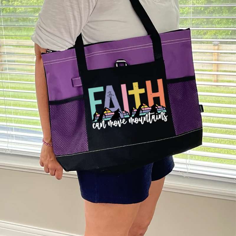Faith Can Move Mountains Tote Bag