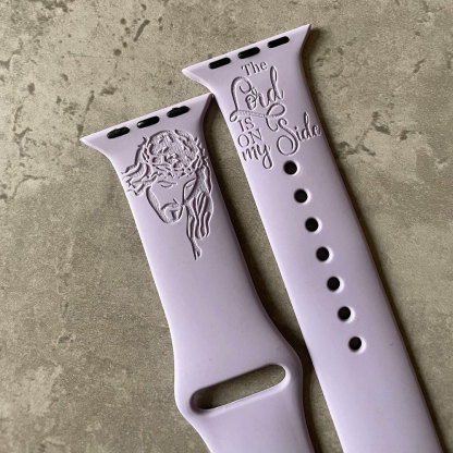 The Lord Is On My Side Engraved Watch Band