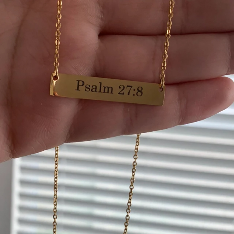 Personalized Bible Verse Necklace 