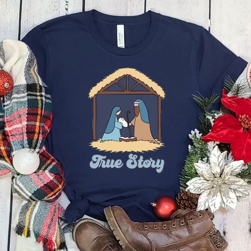 A Thrill of Hope Nativity Christmas T-Shirt