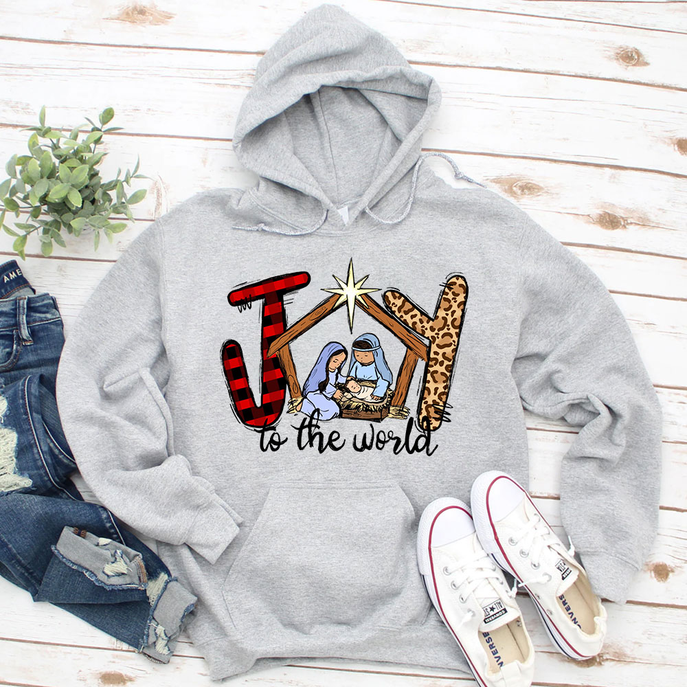 Joy to The World Christmas Hoodie Joy to The World Christmas Hoodie