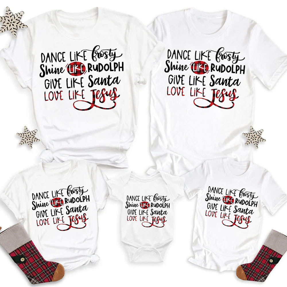 Love Like Jesus Family Matching Shirts