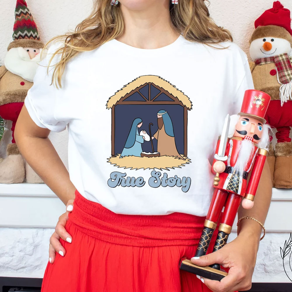 A Thrill of Hope Nativity Christmas T-Shirt