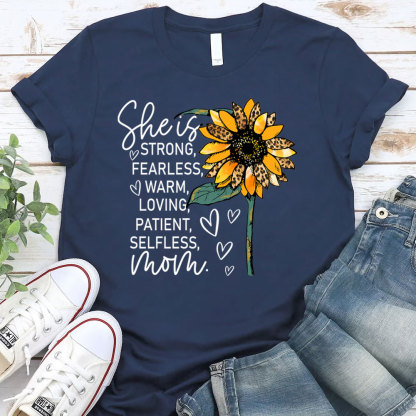She is Strong Fearless Warm Mom Shirt