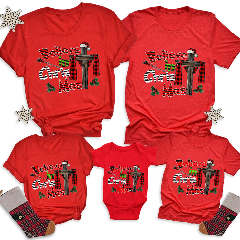 Believe in Christmas Family Matching Shirts