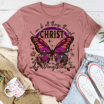 I Can Do All Things Butterfly T-Shirt