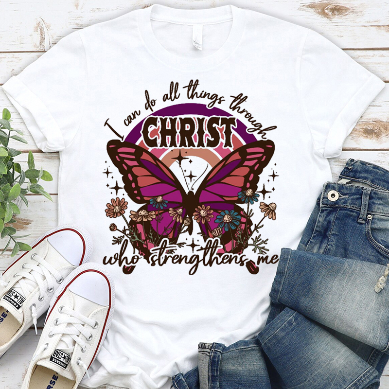 I Can Do All Things Butterfly T-Shirt