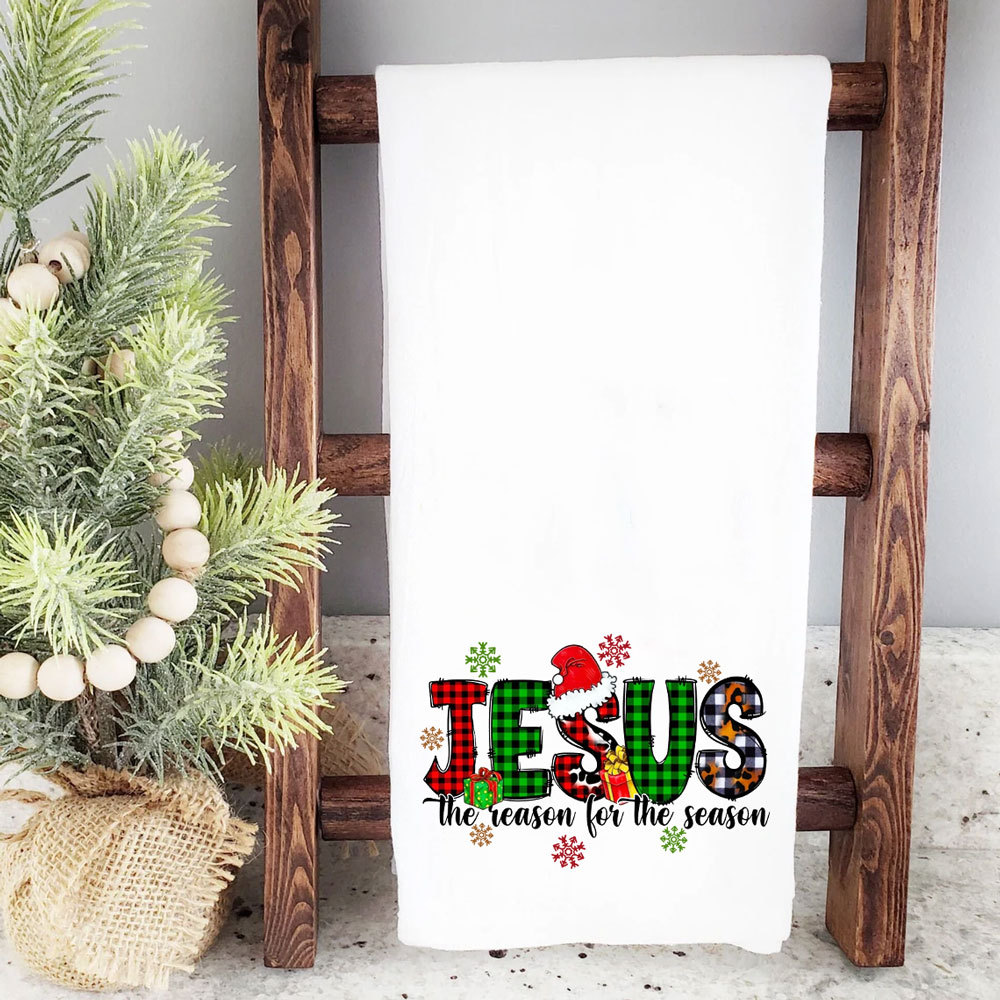 Jesus the Reason for the Season Tea Towel
