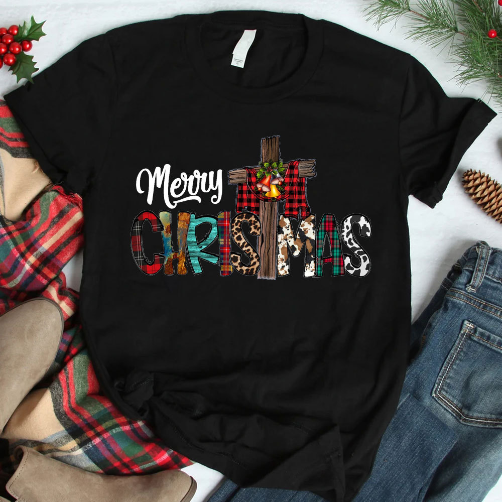 Merry Christ Mas Christian Christmas Tee