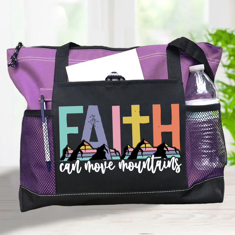 Faith Can Move Mountains Tote Bag