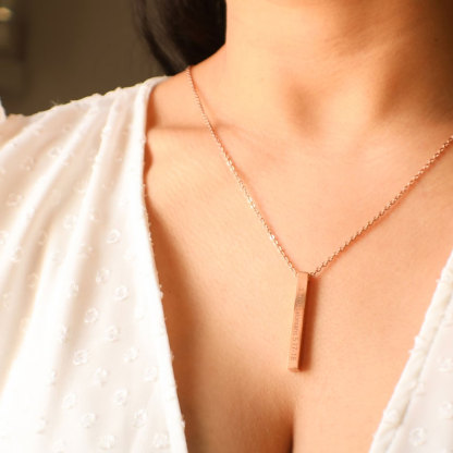 Custom Bible Verse Necklace for Woman